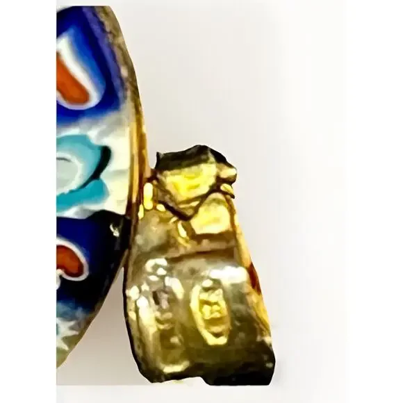 Antica Murrina Veneziana Gold Over 925 Sterling Silver Murano Glass Pendant